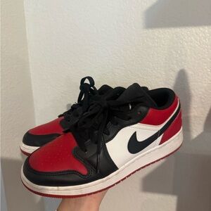 Nike Kids Black, Red, and White Sneakers